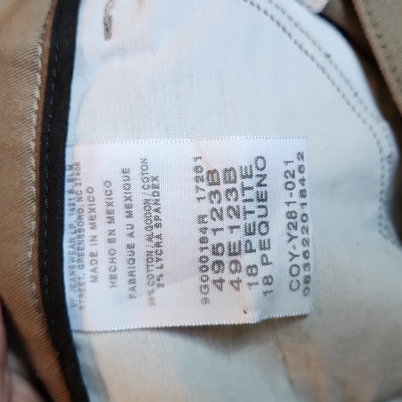 Lee Plain Front Pant Relaxed Fit Stretch Olive Green Pants - Picture 6 of 8